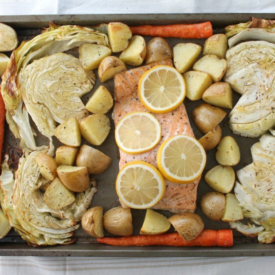 Sheet Pan Salmon and Veggies