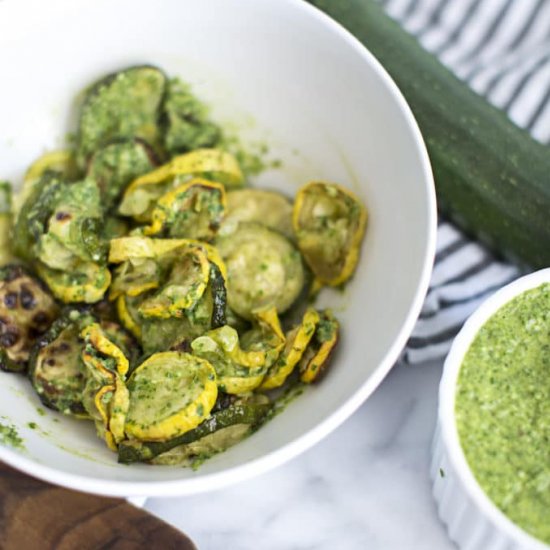 Roasted Vegetables with Pesto