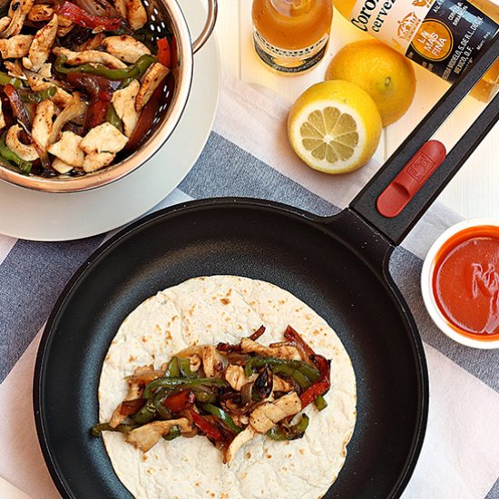 Chicken fajitas