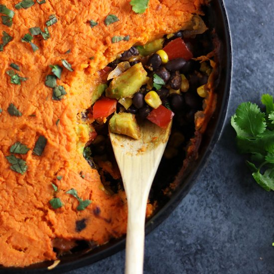 Vegetarian Enchilada Shepherd’s Pie