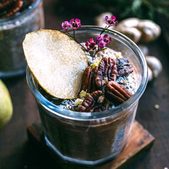 Pear Ginger Chia Pudding