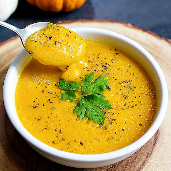 Saffron Butternut Squash Soup