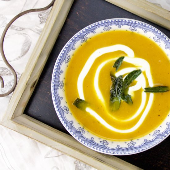 Butternut, Leek, and Sage Soup