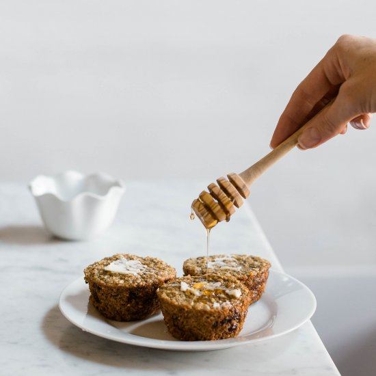 Gluten Free Oatmeal Raisin Muffins