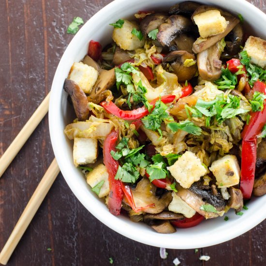 Savory Napa Cabbage Stir Fry