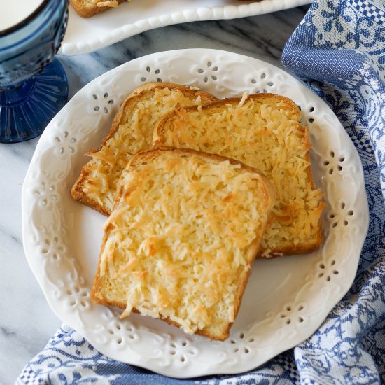 Baked Coconut Toast