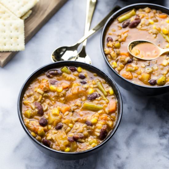 Alphabet Vegetable Soup