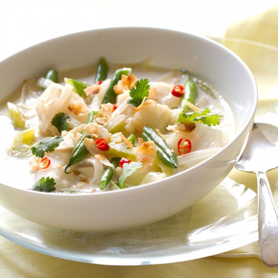 Asian-Spiced Coconut Fish Chowder