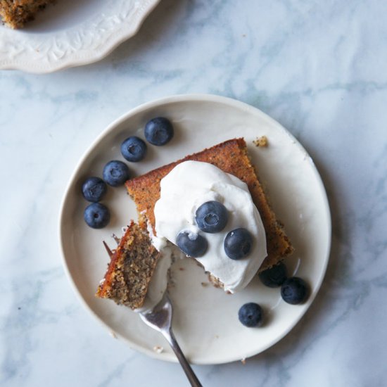 Lemon Poppyseed Snack Cake