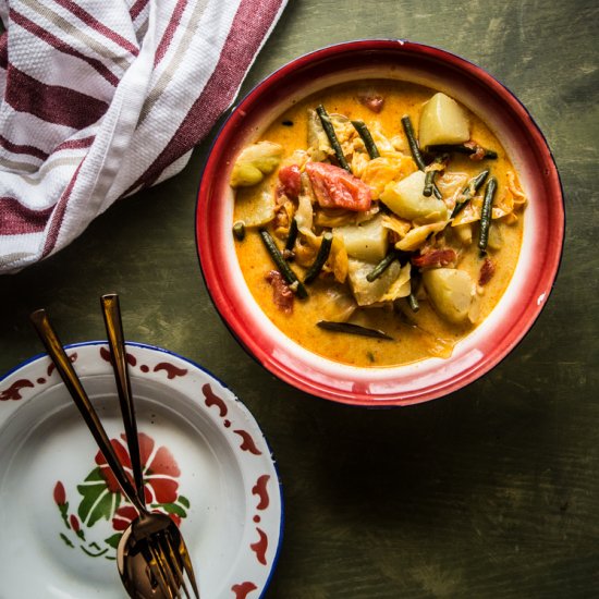 Vegetables in Coconut Milk