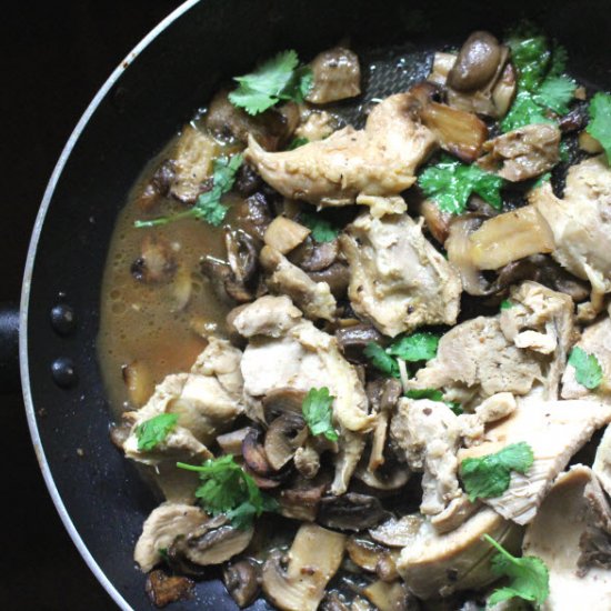 White Wine Chicken with Mushrooms