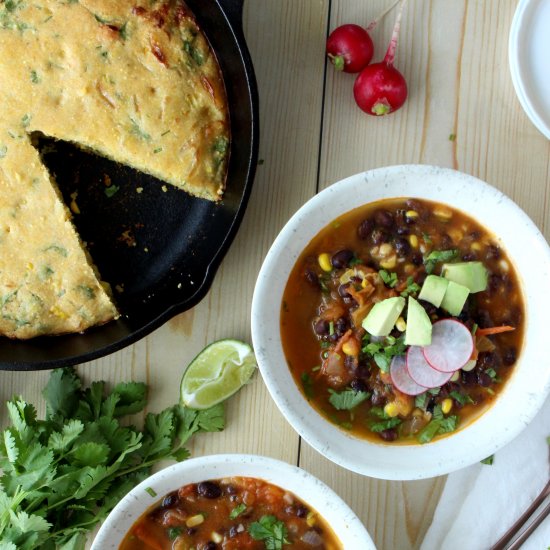 Vegetarian Black Bean Chili