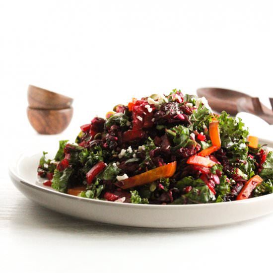 Shredded Beet Kale Salad