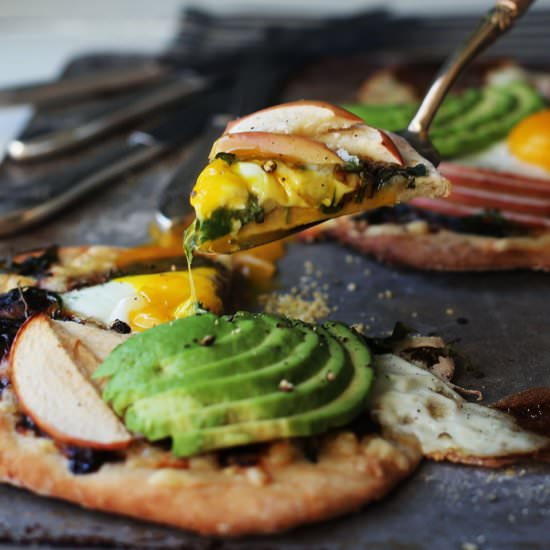 Apple Gruyère Breakfast Pizza