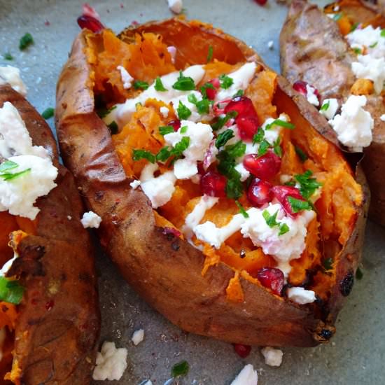 Loaded Sweet Potatoes