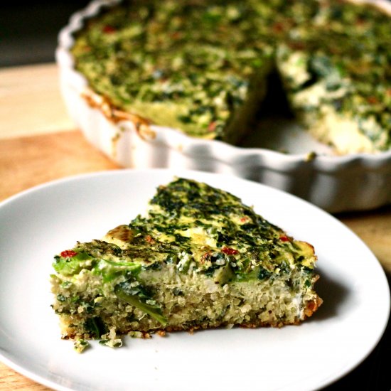 Quinoa Avocado Quiche