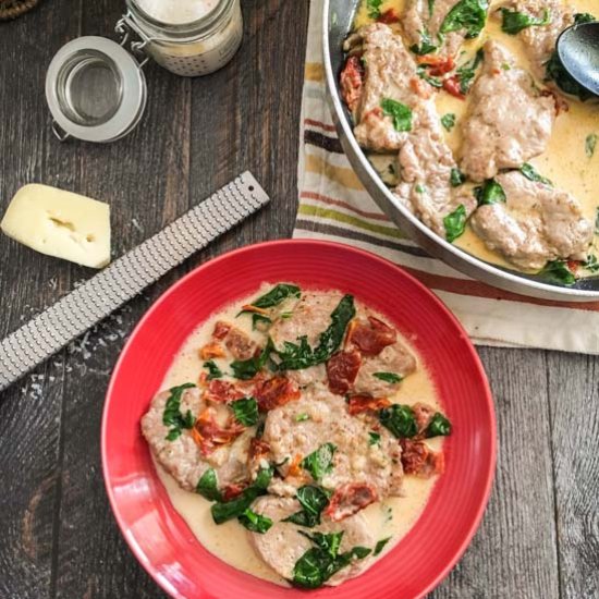 Tomato Asiago Pork Tenderloin