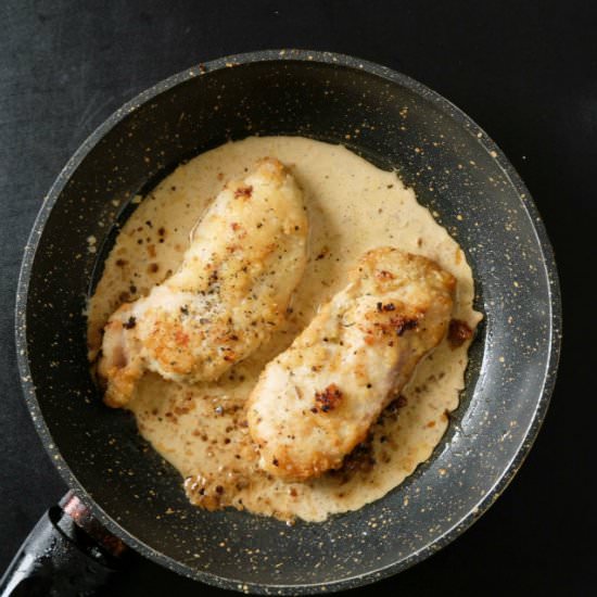 Browned Garlic Creamy Chicken