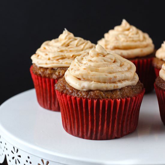 Apple Cupcakes Butterscotch Frostin