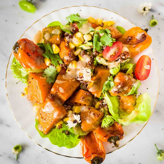 truffle roasted pumpkin salad