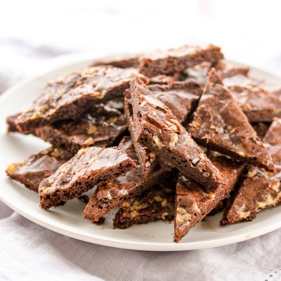 Salted Caramel Brownie Brittle