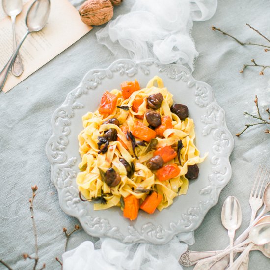 Pasta with Squash & Chestnuts