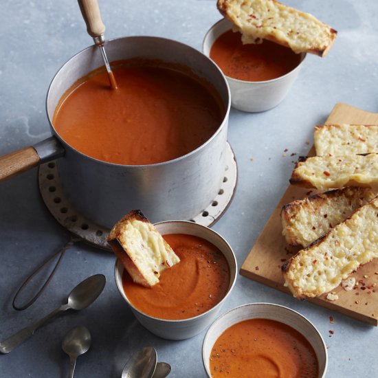 Roasted Tomato Basil Soup