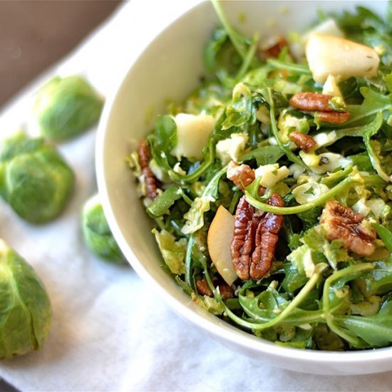 Brussels Sprouts and Pear Salad