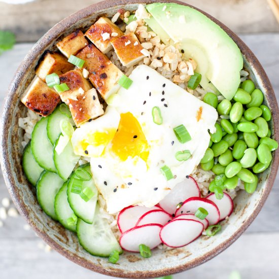 Hoisin Tofu Brown Rice Bowls