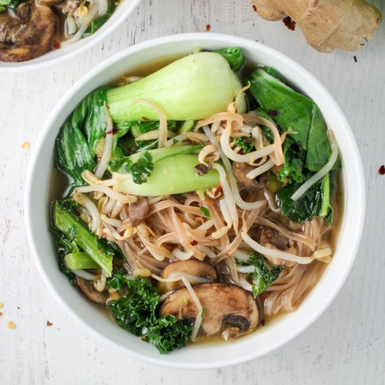 Bok Choy Noodle Soup