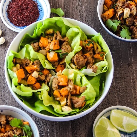 Moroccan Turkey Lettuce Wraps