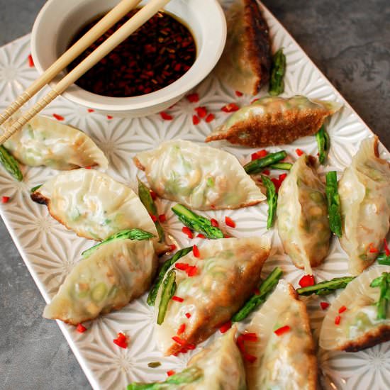 Homemade Vegetarian Gyoza