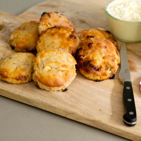 Strawberry & White Chocolate Scones