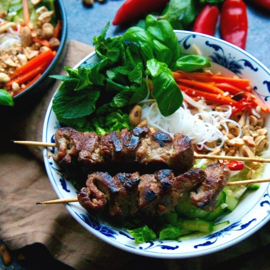 Vietnamese Noodle Salad with Pork