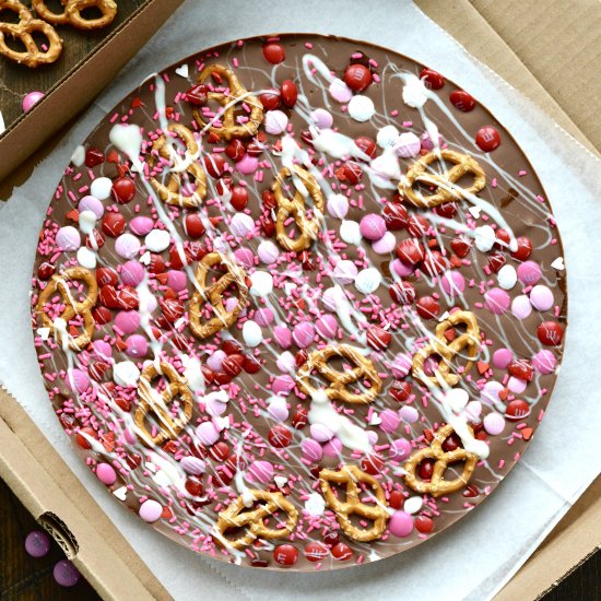 Milk Chocolate Valentine’s Pizza