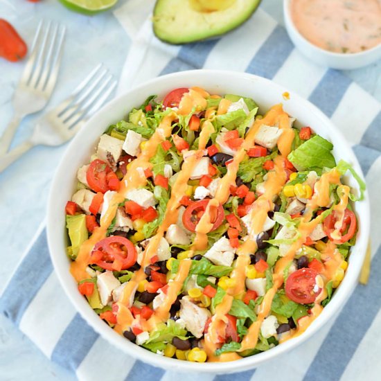 Grilled Chicken and Avocado Salad