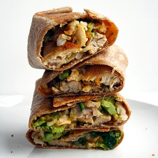 Chicken and Broccoli Burritos