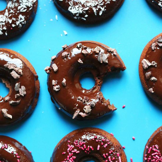 Baked Chocolate Donuts (V+GF)