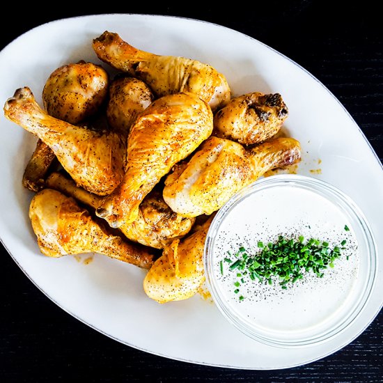 Giant Baked Hot Wings