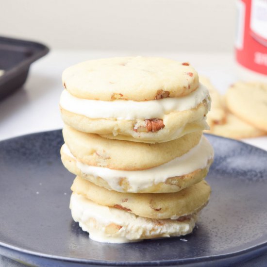 Maple Pecan Ice Cream Sandwiches