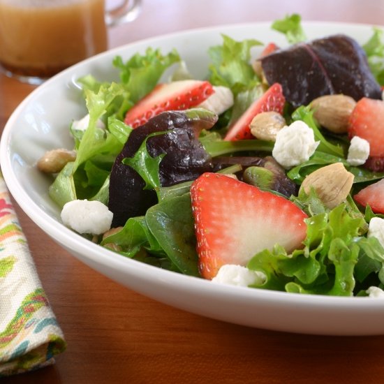 Mixed Greens with Strawberries