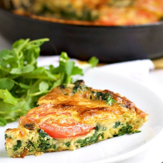 Spinach Smoked Gouda Frittata