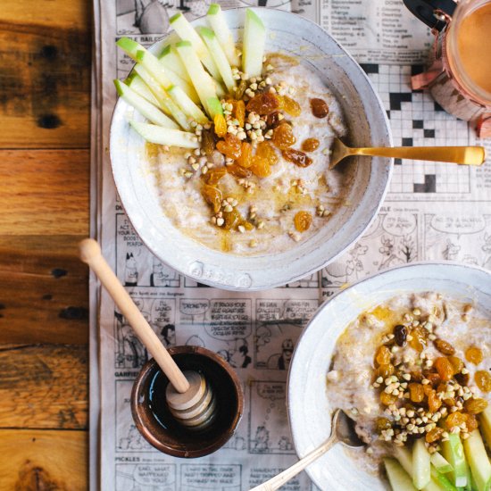 Golden Raisin Buckwheat Porridge