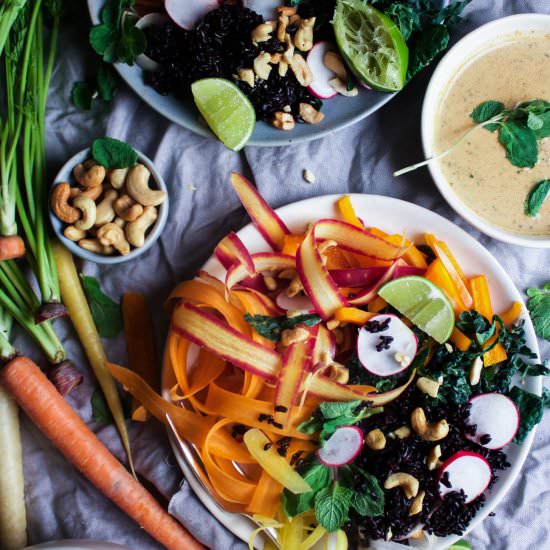 Black Rice Rainbow Thai Salad