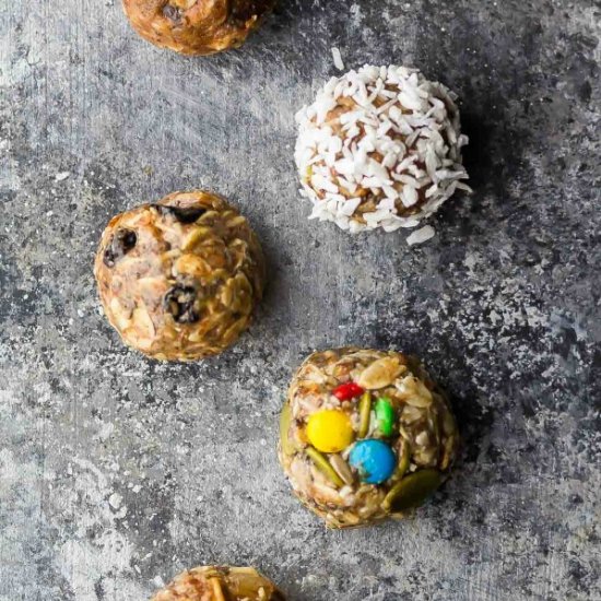 No Bake Energy Bites 7 Ways