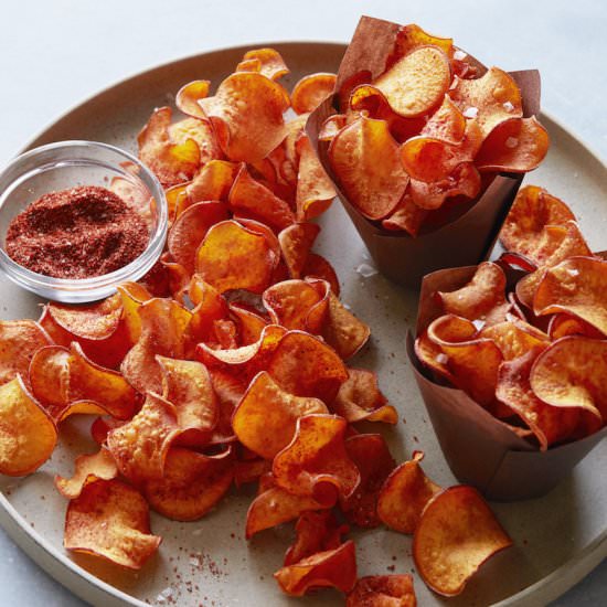 Spicy BBQ Sweet Potato Chips