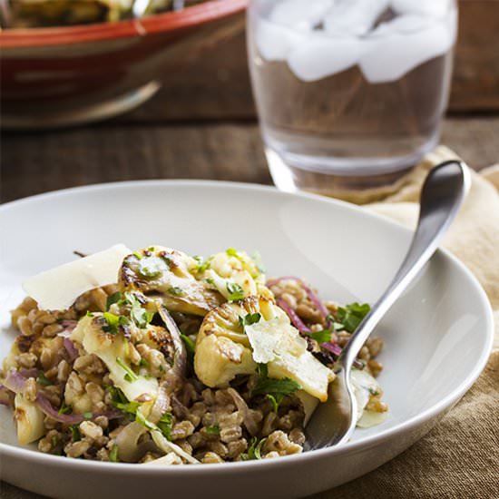 Cauliflower and Farro Salad