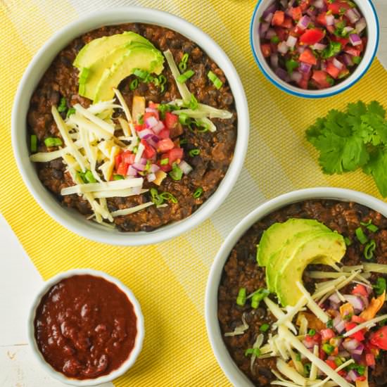 black bean chili