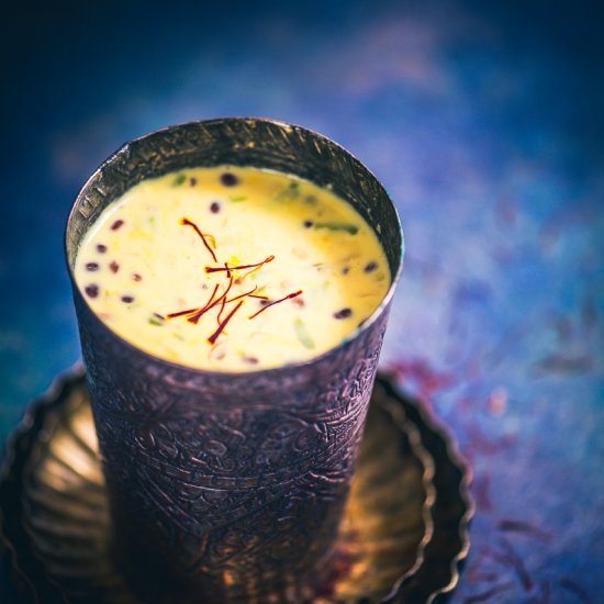 Dry Fruits Saffron Milk