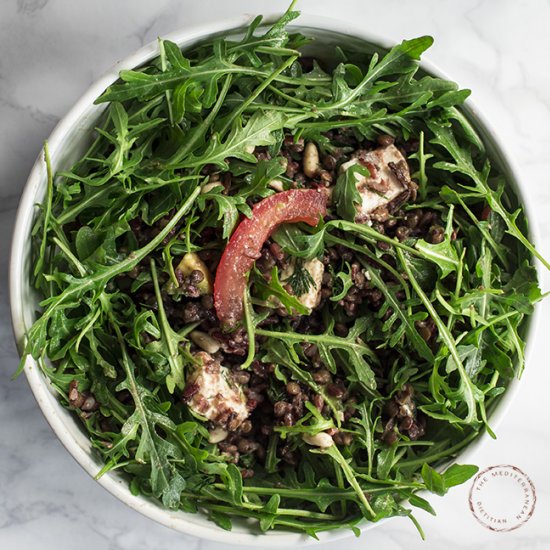 Lentil, Red Rice & Arugula Salad